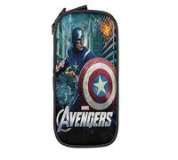 YINGD Color Captain America Big Capacity Pencil Case, Large Pen Organizer, Back to School Supplies for Kids Girls Boys St