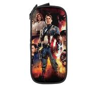 YINGD Color Captain America Big Capacity Pencil Case, Large Pen Organizer, Back to School Supplies for Kids Girls Boys St