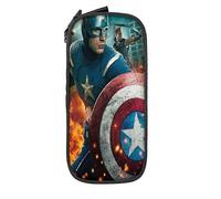 YINGD Color Captain America Big Capacity Pencil Case, Large Pen Organizer, Back to School Supplies for Kids Girls Boys St