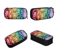 YINGD Color Classic Rainbow High Group Artwork Pencil Cases Pencil Pouch Pen Holder Kids Large Storage Bags Office Gift Stationery