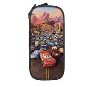 YINGD Color Pixar Cars Big Capacity Pencil Case, Large Pen Organizer, Back to School Supplies for Kids Girls Boys Student