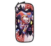 YINGD Color The Amazing Digital Circus Big Capacity Pencil Case, Large Storage Pencil Pouch Pen Case Bag with Zipper, Pencil Case for School College STU