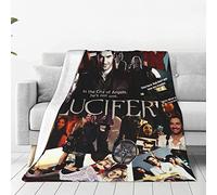 YINGD Comfortable Ultra-Soft Micro Fleece Blanket,Lucifer Fleece Blankets for Sofa Bed Travel 125CM X 100CM