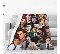 YINGD Comfortable Ultra-Soft Micro Fleece Blanket,Paul Wesley Fleece Blankets for Sofa Bed Travel 125CM X 100CM
