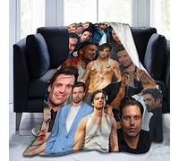 YINGD Comfortable Ultra-Soft Micro Fleece Blanket,Sebastian Stan Fleece Blankets for Sofa Bed Travel 150CM X 125CM