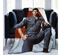 YINGD Comfortable Ultra-Soft Micro Fleece Blanket,Tom Cruise Fleece Blankets for Sofa Bed Travel 125CM X 100CM