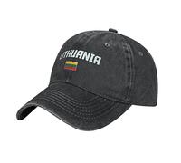 YINGD Cowboy Baseball Cap Lithuania Flag Cool Lithuanian Adjustable Breathable Sun Hat Unisex for Men Women