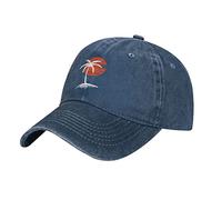 YINGD Cowboy Baseball Cap Palm Trees and Sun Hat Adjustable Casual Washable Sun Hat for Men Women Unisex Sport Hat Peaked Cap