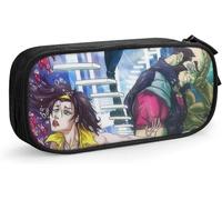 YINGD Cowboy Bebop Pencil Case Portable Large Capacity Double Zipper Pencil Bag for Office School Travel-Black SAOE