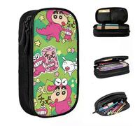 YINGD Crayon Shin-Chan Chocobi Cookie Pencil Case Cute Japanese Anime Pen Box Bag Girls Boys Big Capacity School Cosmetic Pencil Pouch