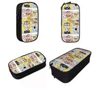 YINGD Creative Crayon Shin-Chan Cosplay Pencil Cases Japanese Anime Pencilcases Pen Kids Big Capacity Bags School Supplies Stationery