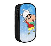 YINGD Creyon Shin-chan Pencil Case Expandable Storage Bag - Adjustable Capacity for Art Supplies, Tech Gear, Toiletries