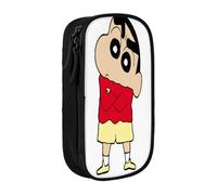 YINGD Creyon Shin-chan Pencil Case for Airplane Travel - TSA-Friendly Design with Clear Oxford Fabric & Zipper Closure