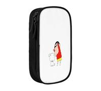 YINGD Creyon Shin-chan Pencil Case for Small Devices - Fits AirPods, Chargers, Pens in Crisp Oxford Fabric (Customizable)