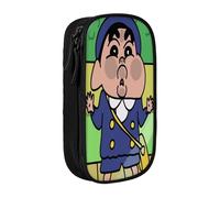 YINGD Creyon Shin-chan Pencil Case with Built-in Sharpener - All-in-One Storage for Pencils, Erasers, Rulers (School Use)