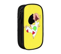 YINGD Creyon Shin-chan Pencil Case with Transparent Window - Easy Identification of Pens, Lip Balms, Small Accessories