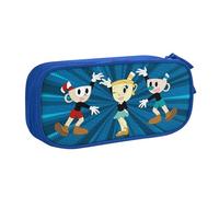 YINGD Cuphead Characters Pencil Case Large Capacity Doublelayer Pen Bag School Stationery Pouch Pencil case Supplies Pencase ds A
