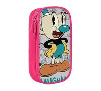 YINGD Cuphead Pencil Case Large Capacity Doublelayer Pen Bag School Stationery Pouch Pencil case Supplies Pencaseult