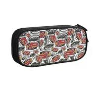 YINGD Custom Classic Lightning McQueen Car Pencil Case for Boy Girl Large Capacity Pen Bag Box School Accessories