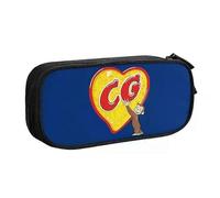 YINGD Custom Curious George C G Love Heart Korean Pencil Case Girls Boys Big Capacity Monkey TV Series Stationery Bag Students Stationery