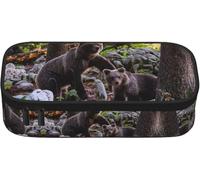 YINGD Cute Crying Chainsaw Print Pencil Case Large Capacity Pencil Case, Big Pen Pouch Stationery Storage Organiser for Teen Girls Boys Adults