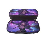 YINGD Cyber Guardians Pencil Case Durable Synthetic Leather Bag for Artists & Professionals