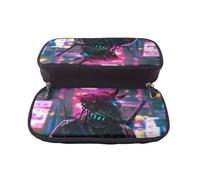 YINGD Cyber Guardians Pencil Case Lightweight Pen Holder for School Kids & Office Workers