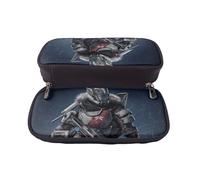 YINGD Cyber Guardians Pencil Case Soft Leather Stationery Holder for School Kids Adults Gift Idea