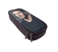 YINGD David Beckham Pencil Case Lightweight PU Leather Organizer for Easy Access