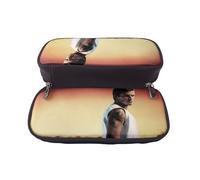 YINGD David Beckham Pencil Case Soft Leather Stationery Holder for School Kids Adults Gift Idea