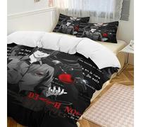 YINGD Death Note Anime Home Bed 3-piece Set,Lightweight and comfortable, suitable for students with multiple sizes to choose from
