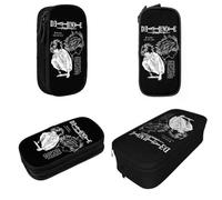 YINGD Death-Note L Lawl- Note Anime Pencil Cases Fashion Pen Holder Bag Girl Boy Big Capacity School Supplies Zipper Pencil Pouch