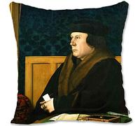 YINGD Decorative Toss Pillow Case Cover Protector Renaissance Baroque Man Portrait Art - Holbein - A Hanseatic Merchant HH-Thomas Cromwell Hh