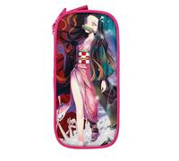 YINGD Demon Slayer Nezuko Big Capacity Pencil Case, Large Storage Pencil Pouch Pen Case Bag with Zipper, Pencil Caser