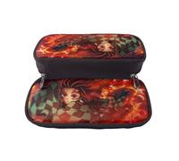 YINGD Demon Slayer Pencil Case Waterproof Zippered Pouch for Pens Pencils & Small Items