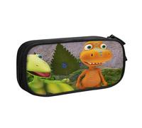 YINGD Dinosaur TrainPencil Case for Desk Organization - Compact Oxford Cloth Pouch to Declutter Workspaces, Drawers
