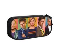 YINGD Doctor Who The Animated Series Pencil Case Foldable Travel Organizer - Washable Oxford Cloth for Pens, Cables, Small Accessories