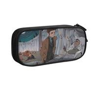 YINGD Doctor Who The Animated Series Pencil Case for Artists on The Go - Water-Resistant Oxford Cloth with Brush Loops & Pen Slots