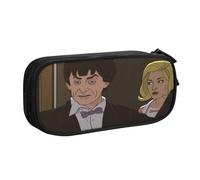YINGD Doctor Who The Animated Series Pencil Case for Creative Professionals - 10+ Slots for Markers, Highlighters, Brush Pens