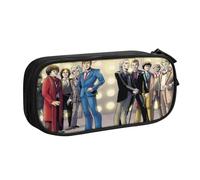 YINGD Doctor Who The Animated Series Pencil Case for Teachers & Students - Double Zipper + 3 Mesh Pockets, Easy Hand Wash Design