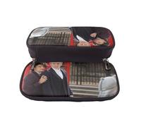 YINGD Doctor Who The Animated Series Pencil Case PU Leather Zip Bag for Pens Makeup Essentials Students Women Men Gift