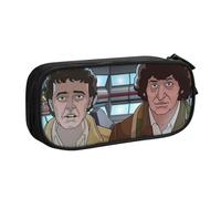 YINGD Doctor Who The Animated Series Pencil Case Slim Zipper Pouch - Minimalist Design for Backpacks, Briefcases, Handbags (Customizable)