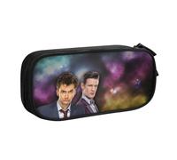 YINGD Doctor Who The Animated Series Pencil Case Water-Resistant Organizer - Durable Polyester for Pens, Makeup, Travel Essentials (Portable)