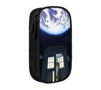 YINGD Doctor Who The Animated Series Pencil Case with Padded Handle - Easy Carry Oxford Fabric Bag for School, Office, Art Classes