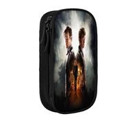 YINGD Doctor Who The Animated Series Pencil Case with Velcro Patch Panel - Customizable Emblem Design for Schools, Teams, Events