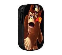 YINGD Donkey Kong Pencil Case Water-Repellent Fabric - Quick-Dry Oxford Cloth for Outdoor Activities & Daily Commute