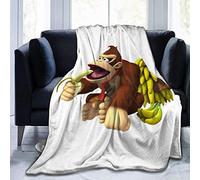 YINGD Donkey Kong Ultra Soft Throw Blanket Bed Flannel All Season Light Weight Living Room Bedroom Warm Blanket for Children Teenagers Adults 50"x40"