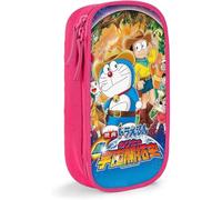 YINGD Doraemon Movie Pencil Case D Custom Printing Large Capacity Double Zipper Pencil Pouch for Office School Travel SAOE