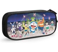 YINGD Doraemon Movie Pencil Pouch D Custom Printing Large Capacity Double Zipper Pencil Case for Office School Travel SAOE