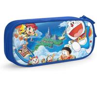 YINGD Doraemon Movie Pencil Pouch Large Capacity Double Zipper Pen Bag for Office School Travel-Blue SAOE